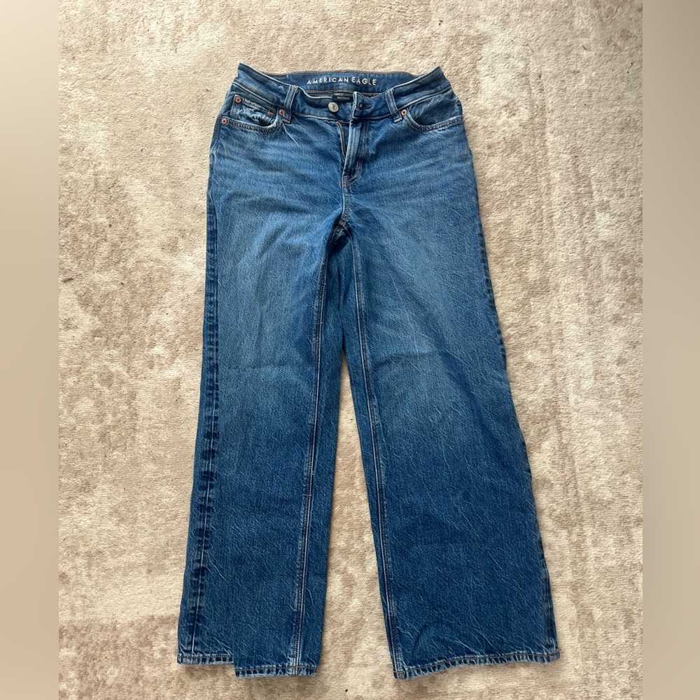 American Eagle Outfitters Dark Blue wide leg Jeans